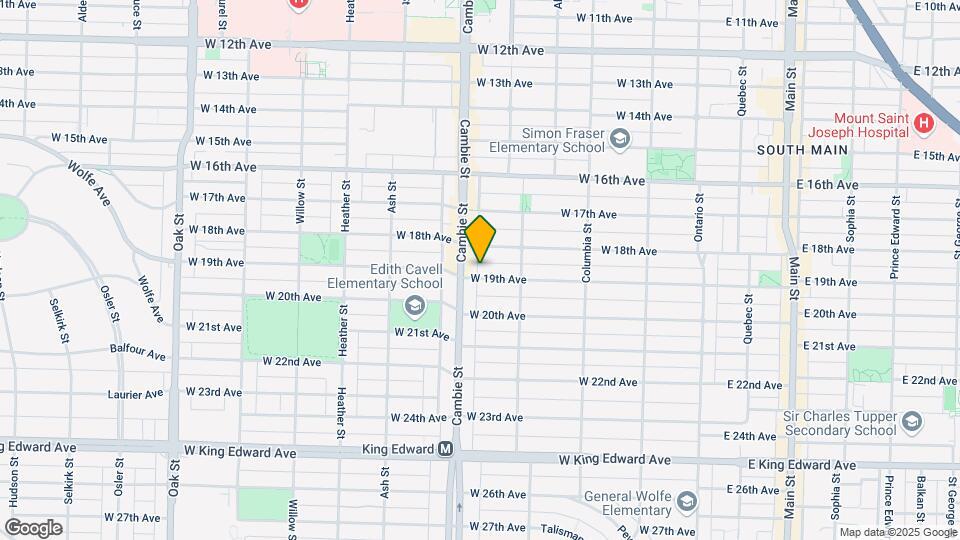 481 W 19th Ave Map and Location Details