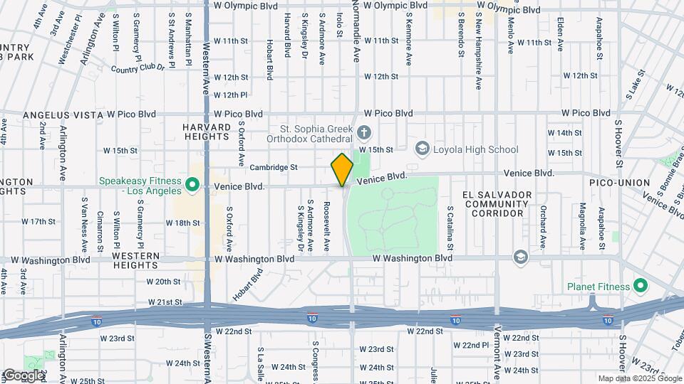 1627 Normandie Ave Map and Location Details