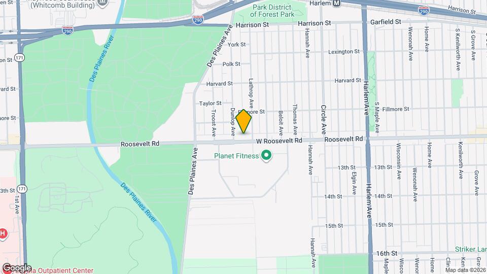 7615 Roosevelt Rd Map and Location Details