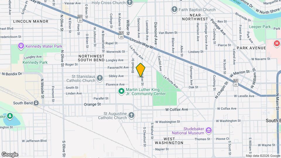 411 Studebaker St Map and Location Details