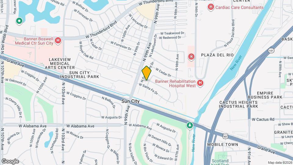 12630 N Blue Ridge Dr Mapa y Detalles de la Ubicación