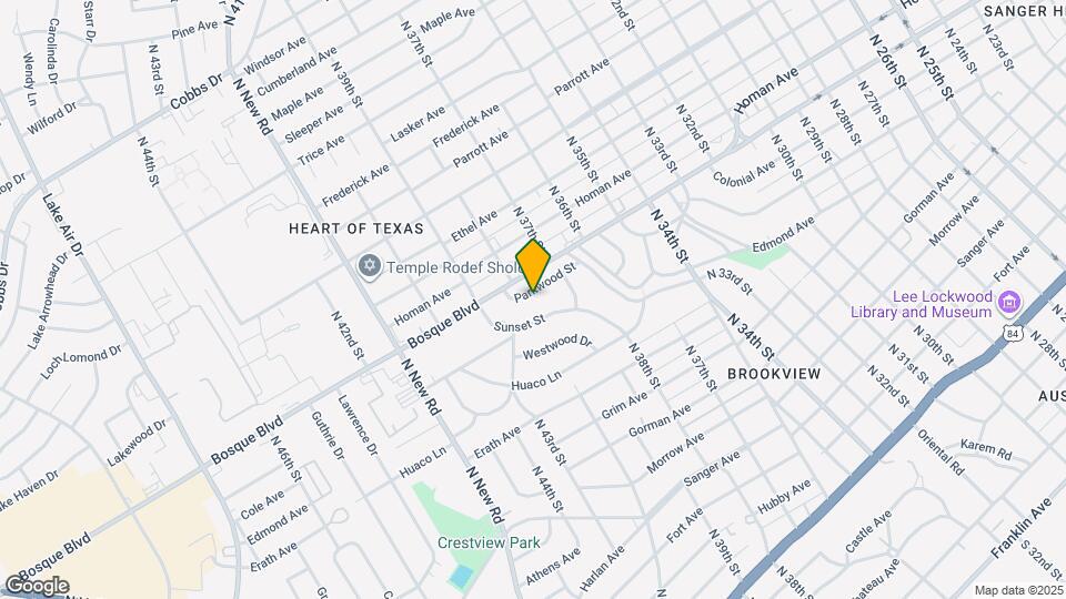 3804 Parkwood St Map and Location Details