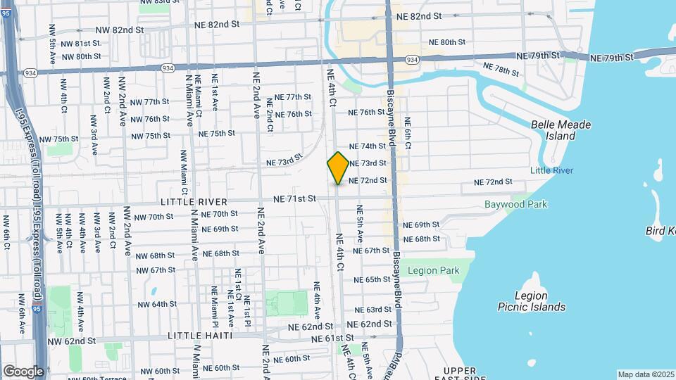 7107 NE 4th Ct Map and Location Details