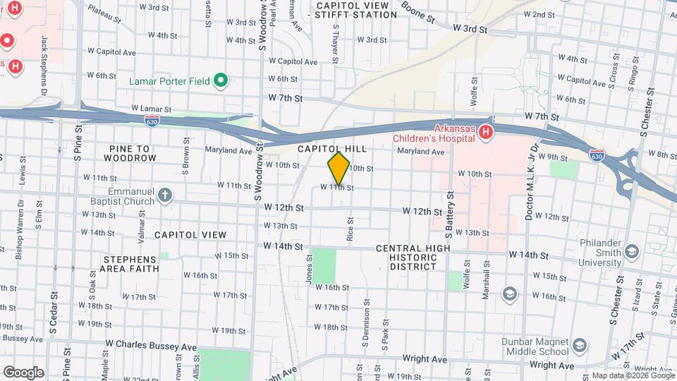 1123 Thayer St Map and Location Details