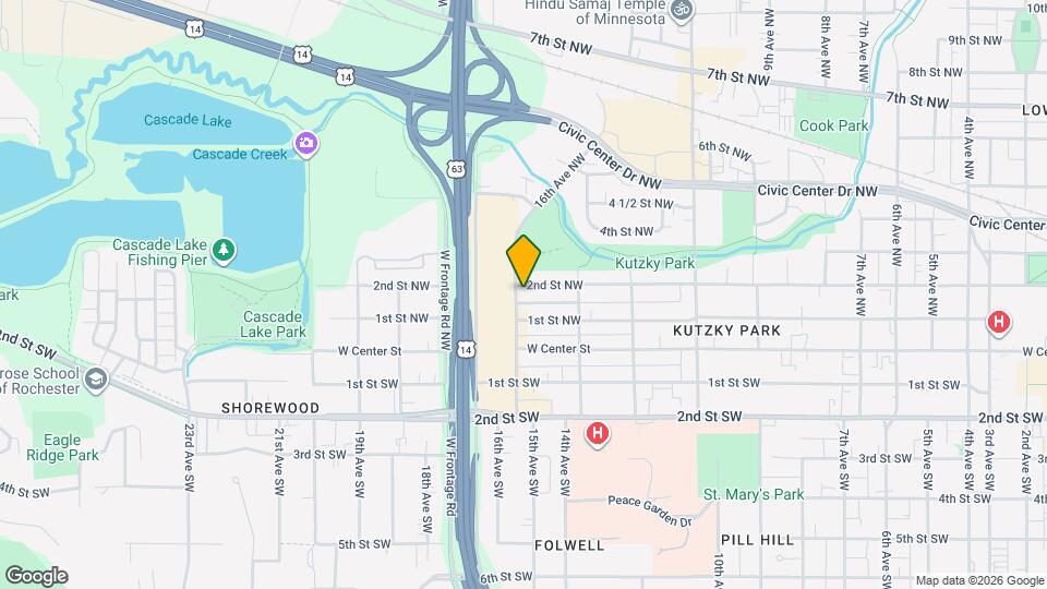 1350 2nd St NW Map and Location Details