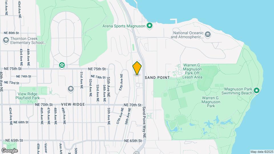 7307 Sand Point Way NE Map and Location Details