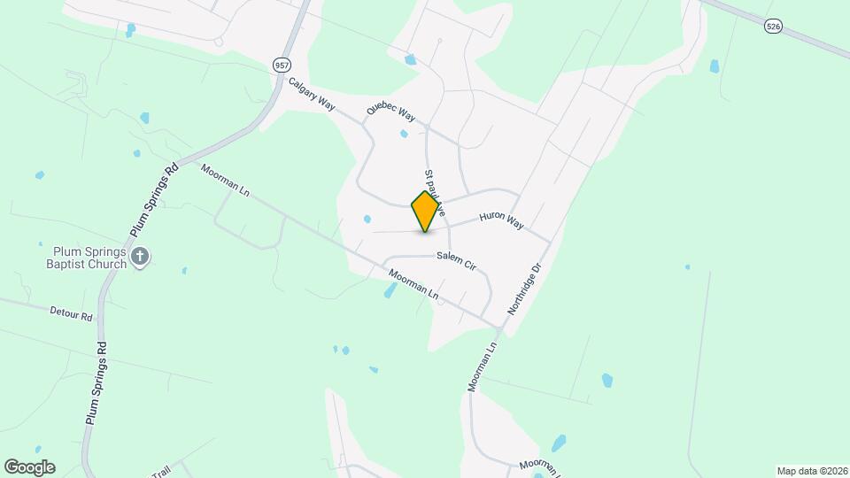 1429 Huron Way Map and Location Details