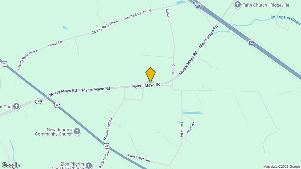 323 Myers Mayo Rd Map and Location Details