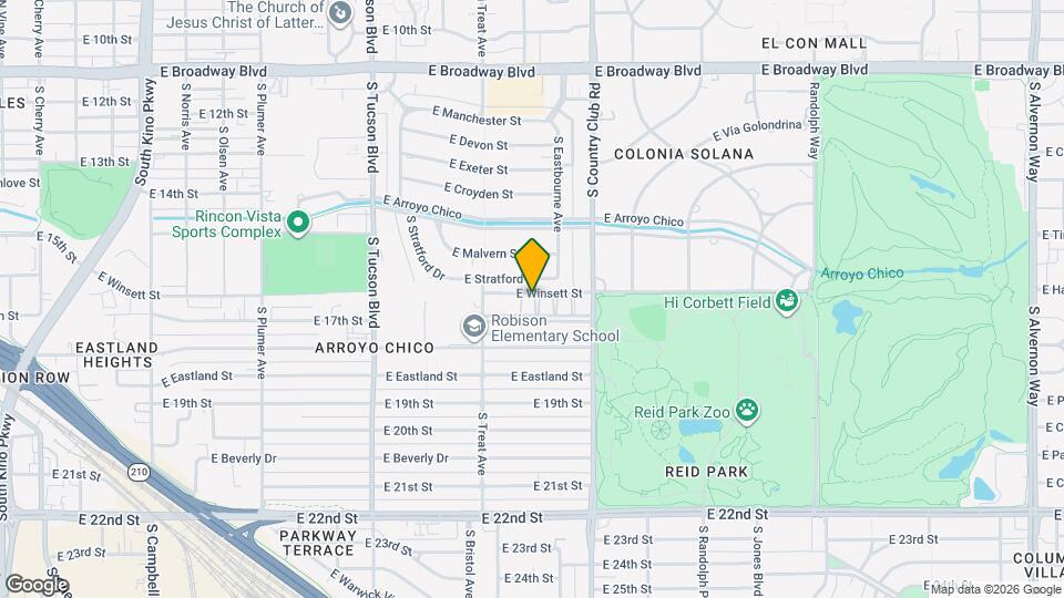 2921 E 17th St Map and Location Details