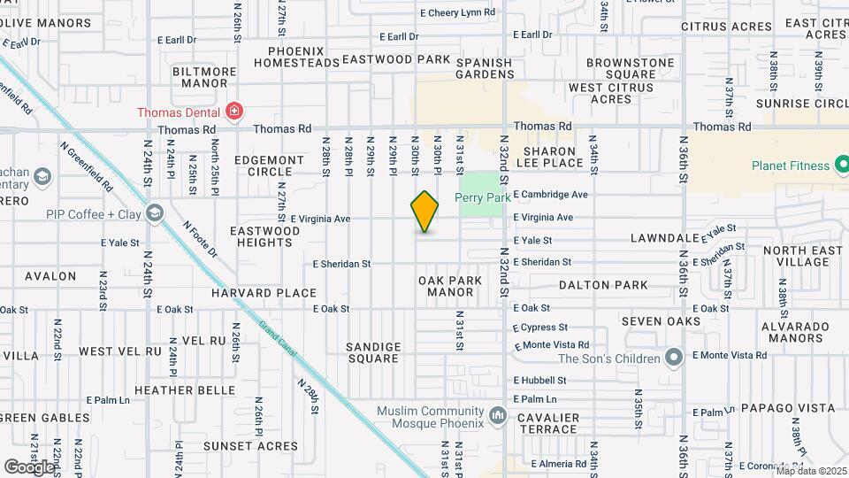 3010 E Yale St Map and Location Details