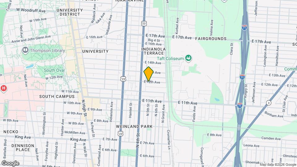 347 E 12th Ave Mapa y Detalles de la Ubicación