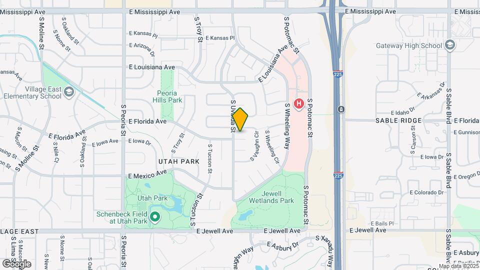 13131 E Florida Ave Map and Location Details