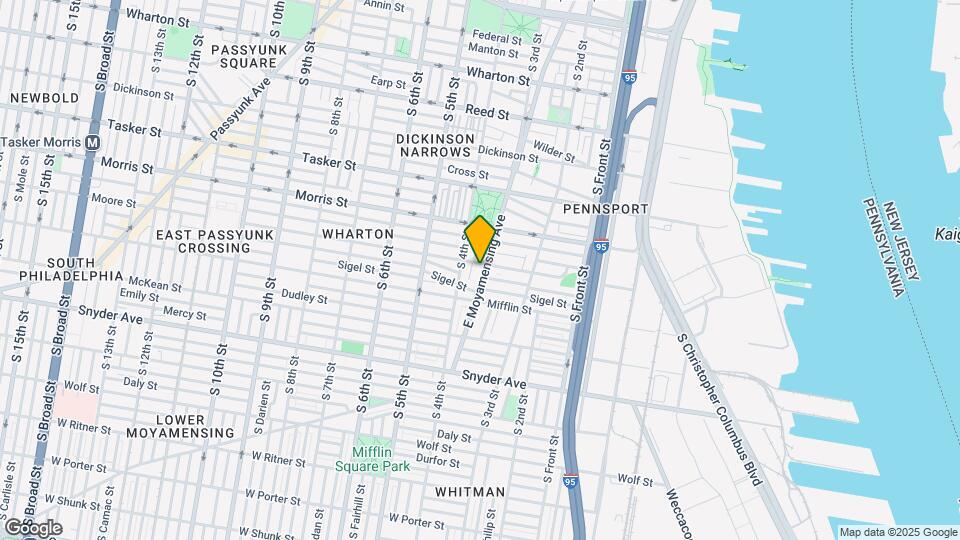 1806 E Moyamensing Ave Map and Location Details