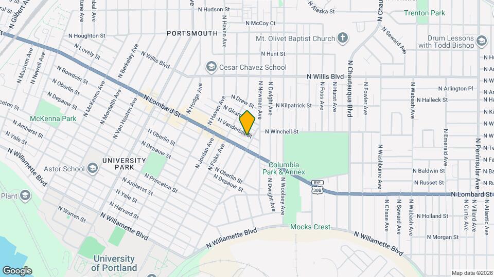 4748 N Vanderbilt St Map and Location Details