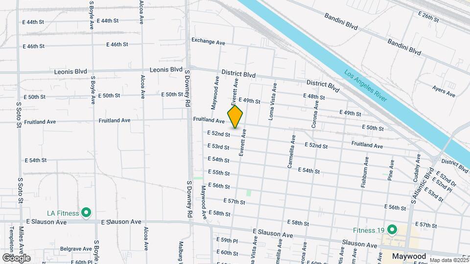 3583 E 52nd St Map and Location Details