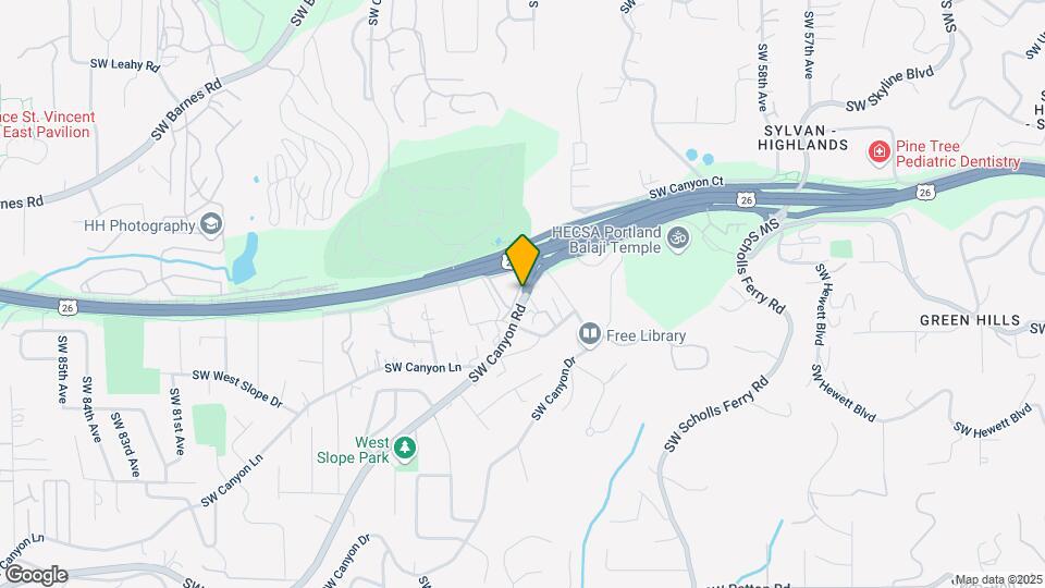 6615 SW Canyon Rd Map and Location Details