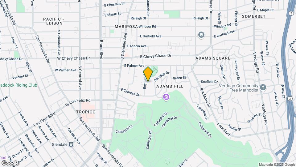 1256 Boynton St Map and Location Details