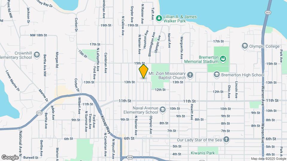 2406 13th St, Unit 1 Map and Location Details