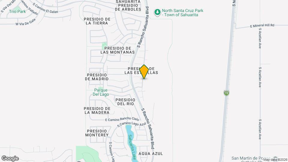 14863 S Avenida Cucana Mapa y Detalles de la Ubicación