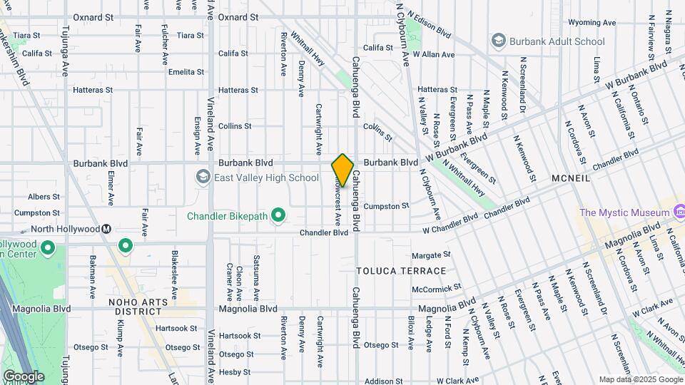 5522 Willow Crest Ave Map and Location Details