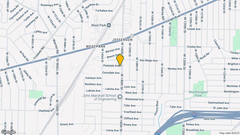 3746 W 140th St Map and Location Details