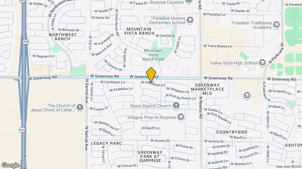 15797 W Caribbean Ln Mapa y Detalles de la Ubicación