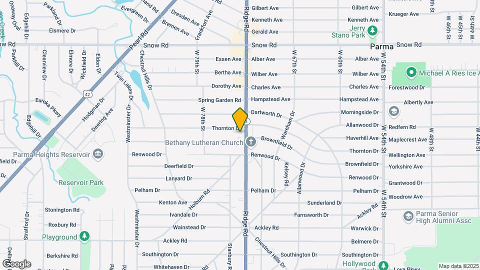 7351 Thornton Dr Mapa y Detalles de la Ubicación