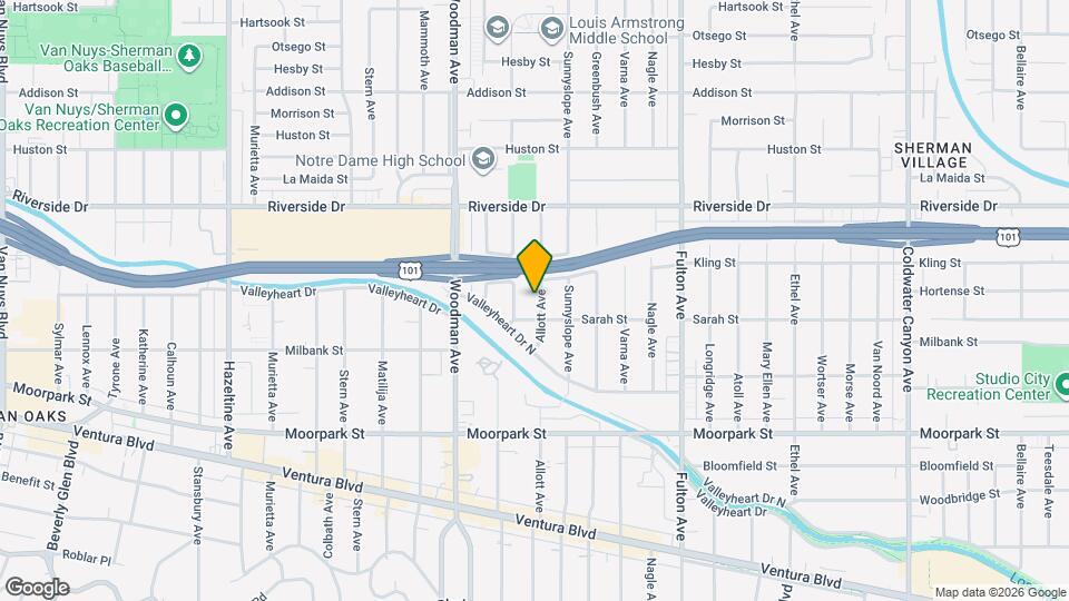 4621 Allott Ave Map and Location Details