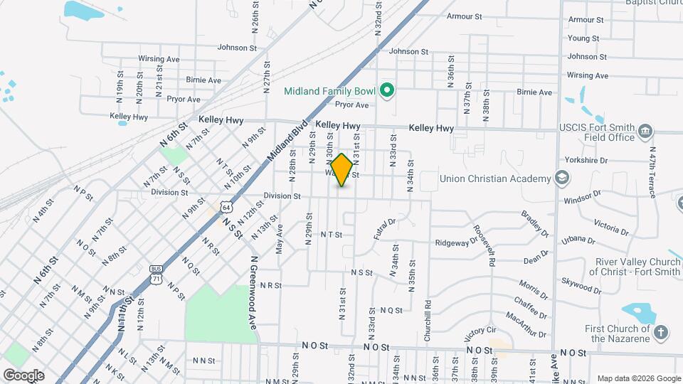 2206 Edwards St Map and Location Details