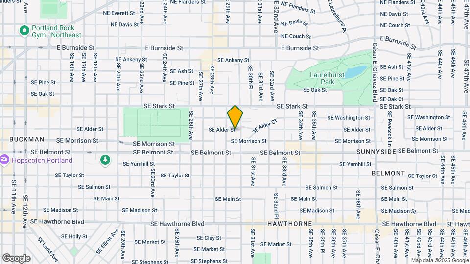 2934 SE Alder St Map and Location Details