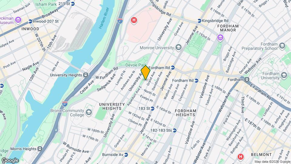 60 W 184th St Map and Location Details