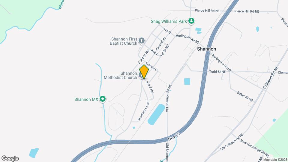 605 Shannon Cir NE Map and Location Details