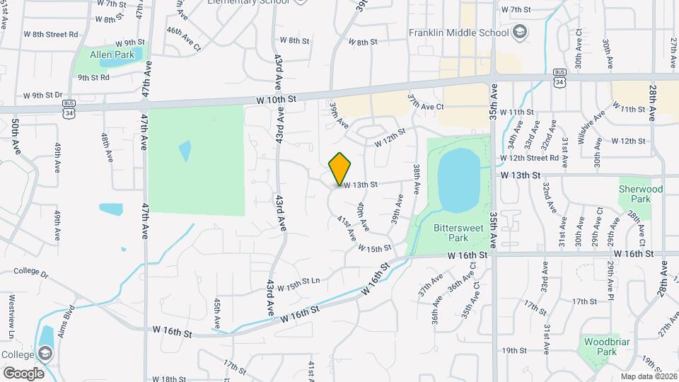 4026 W 13th St Map and Location Details