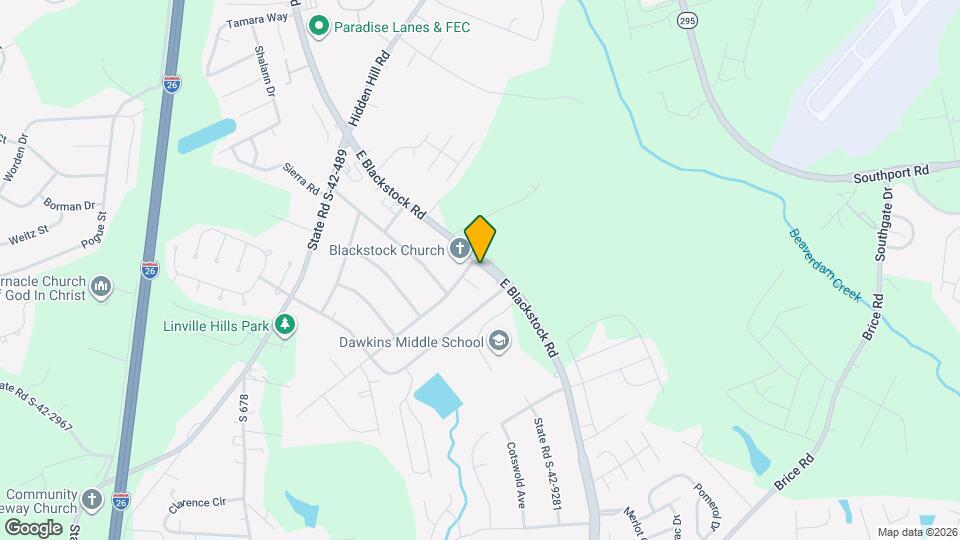 1122 E Blackstock Rd Mapa y Detalles de la Ubicación