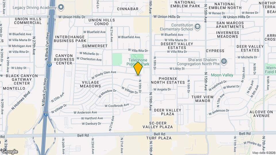 17652 N 19th Dr Map and Location Details