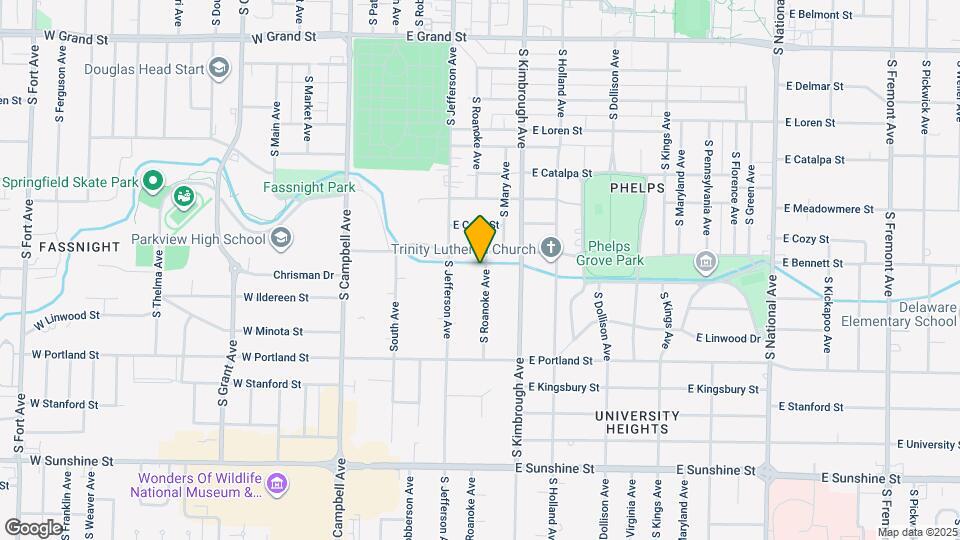1419 S Roanoke Ave Map and Location Details