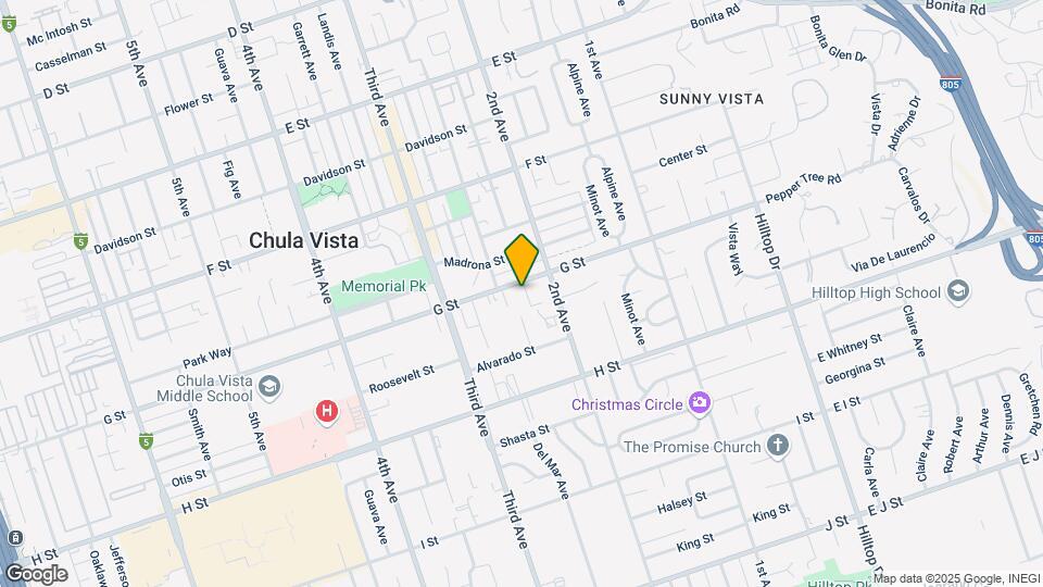 228 G St Mapa y Detalles de la Ubicación