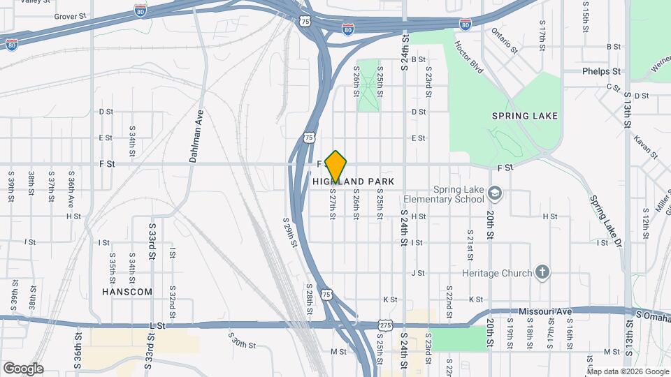 4135 S 27th St Map and Location Details