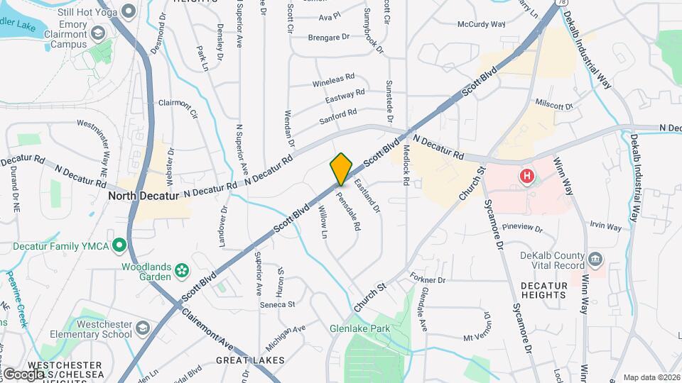 1377 Scott Blvd, Unit A Map and Location Details