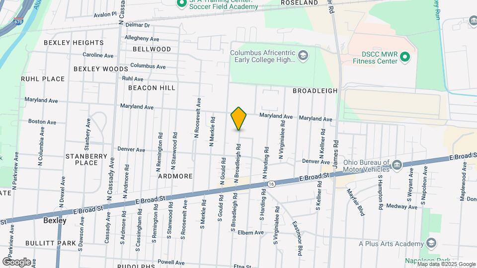 161 N Broadleigh Rd Map and Location Details