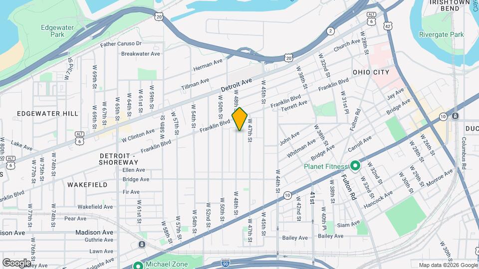 1799 W 48th St Map and Location Details