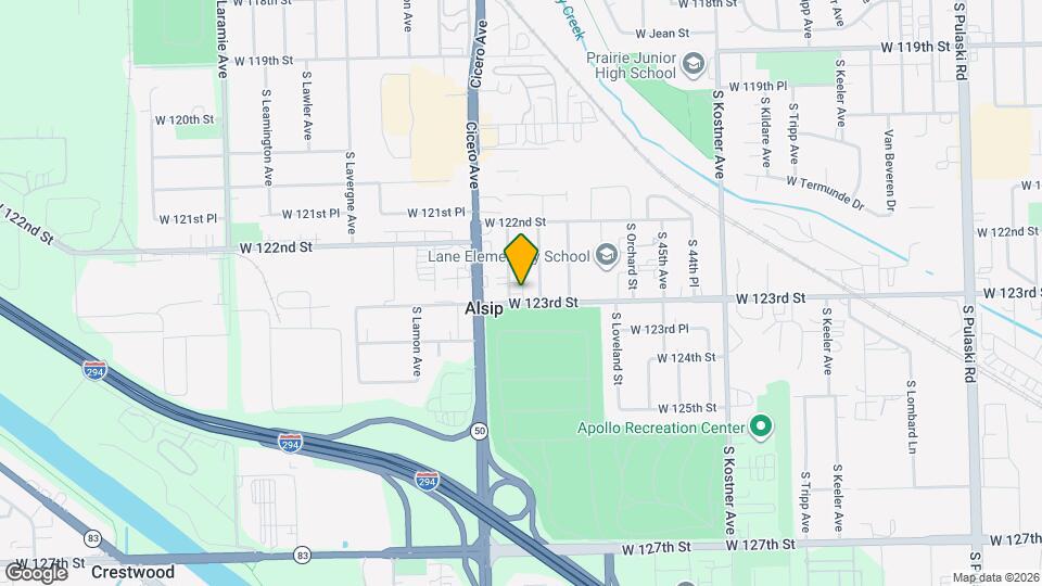 12251 S Spencer St Map and Location Details