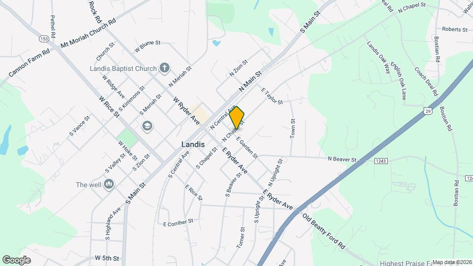 301 E Garden St Map and Location Details