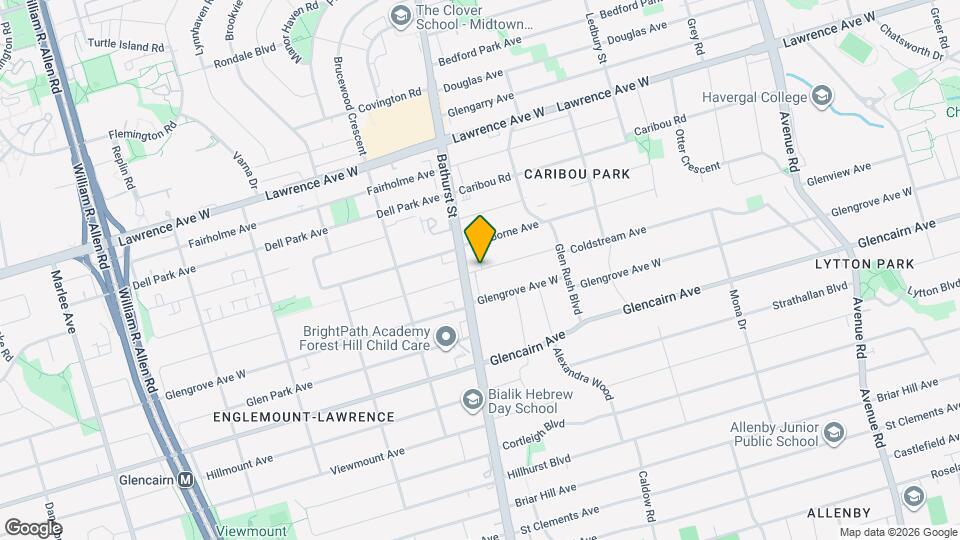 490 Coldstream Ave Map and Location Details