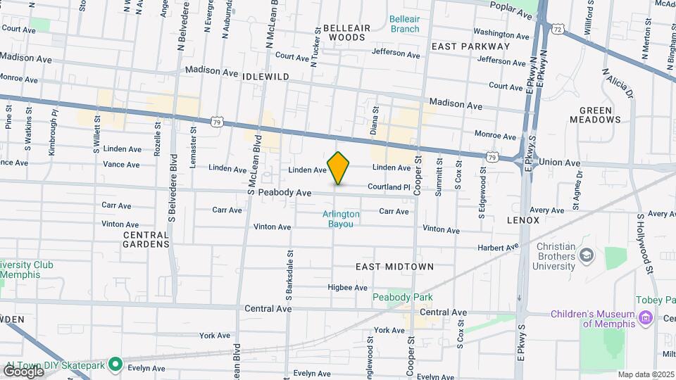 1994 Peabody Ave Map and Location Details