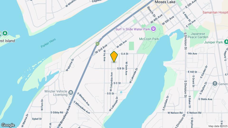 1033 W Columbia Ave-Unit -A Map and Location Details