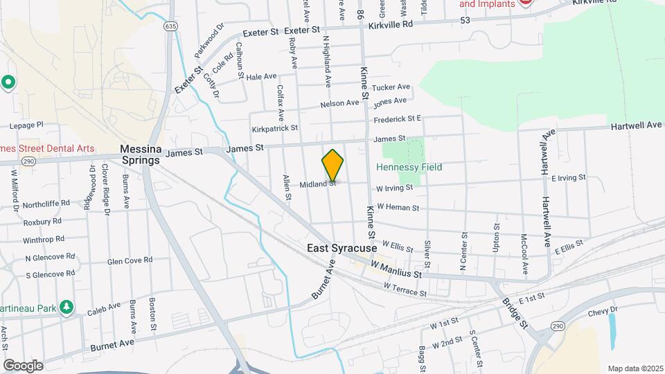 316 Highland Ave Map and Location Details