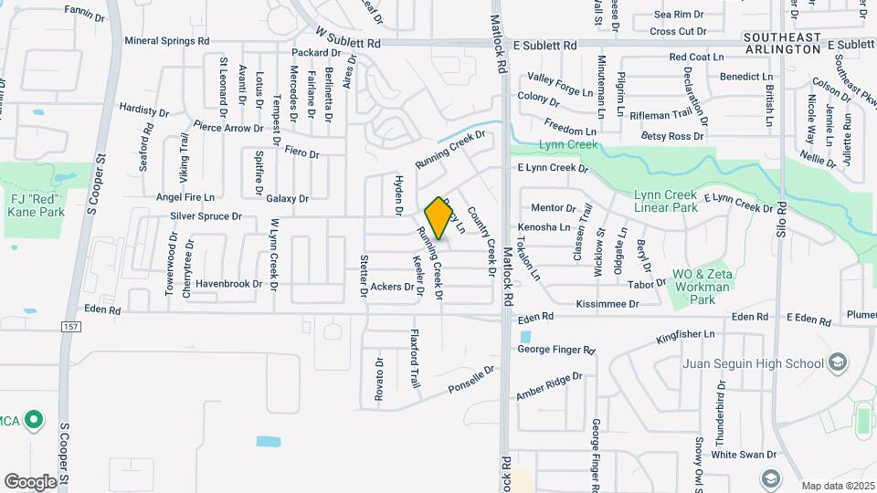 6619 Running Creek Dr Map and Location Details