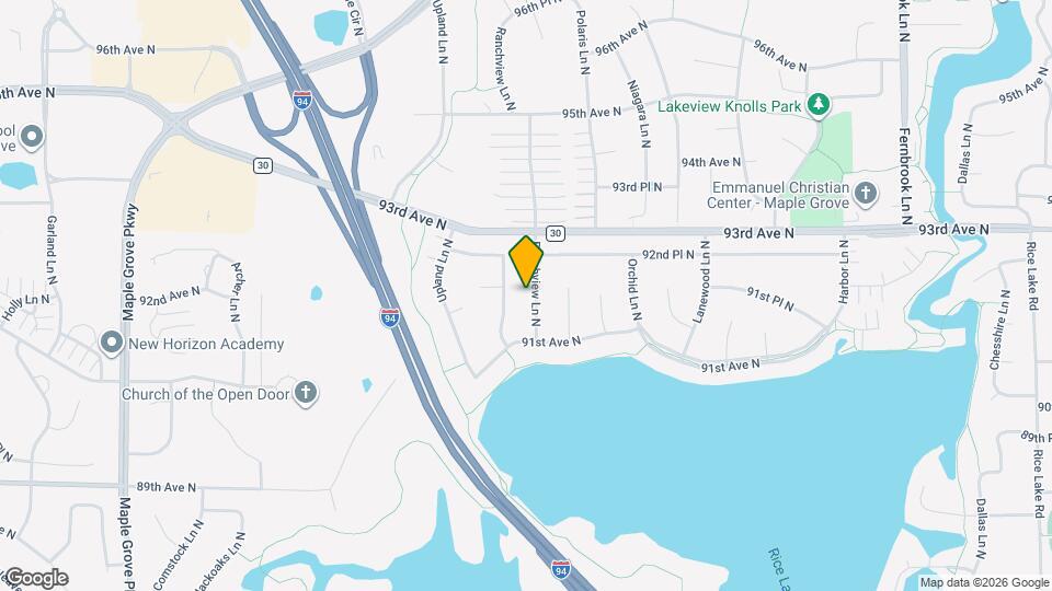 9203 Ranchview Ln N Map and Location Details