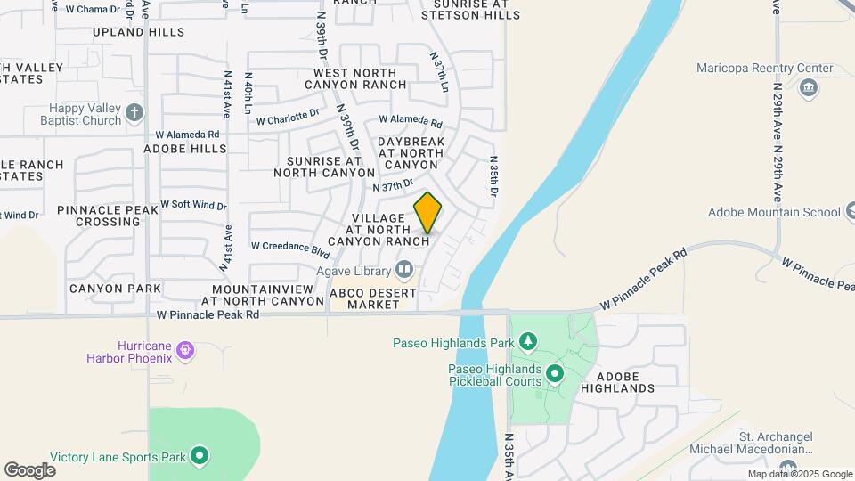 3606 W Creedance Blvd Map and Location Details